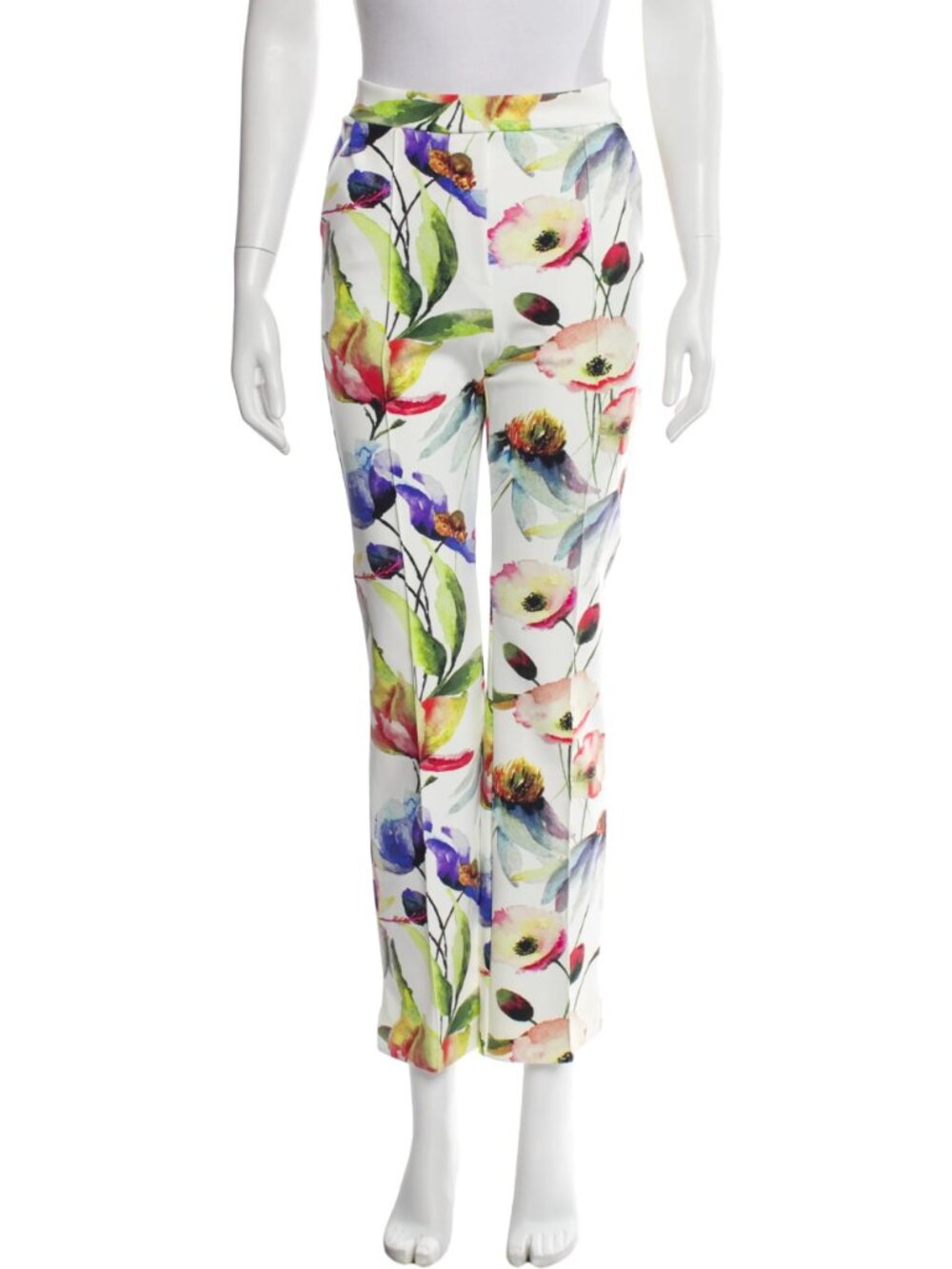 La Petite Robe di Chiara Boni-Floral Print Straight Leg Pants